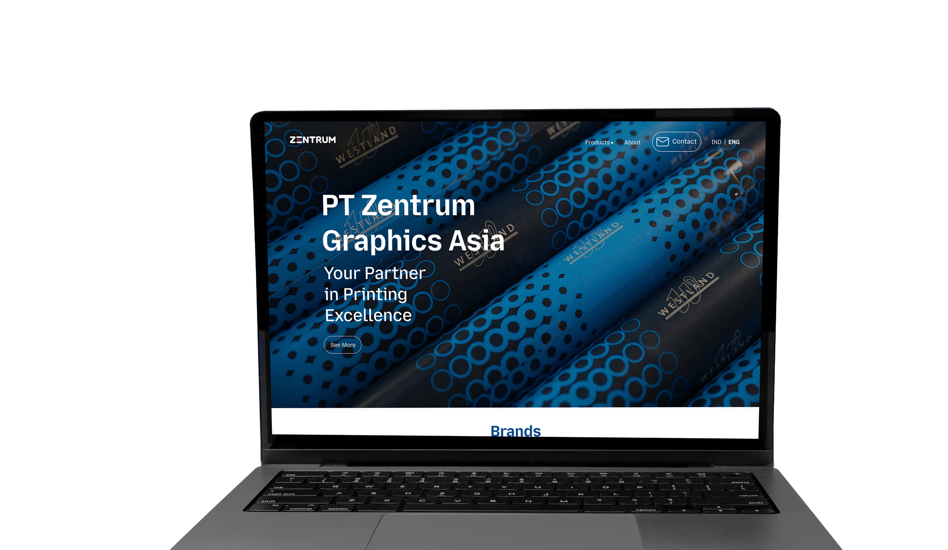 PT Zentrum Graphics Asia wireframe